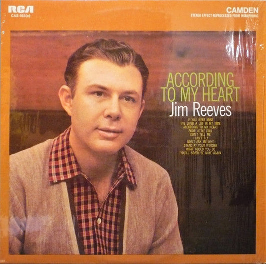 Jim Reeves – According To My Heart (LP) 41178 (B)