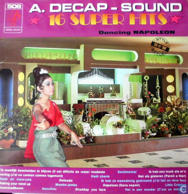 Decap Organ Antwerp - A. Decap-Sound 16 Super Hits 508 (LP) 46788 Vinyl LP JUKEBOXSINGLES.NL   