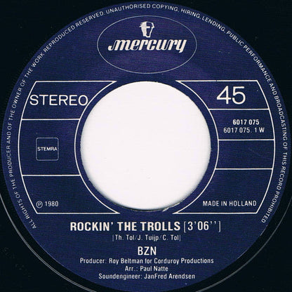BZN - Rockin' The Trolls 25859 Vinyl Singles Vinyl Zeer Goed / Hoesje Goed "VINYLSINGLES.NL"