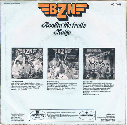 BZN - Rockin' The Trolls 25859 Vinyl Singles Vinyl Zeer Goed / Hoesje Goed "VINYLSINGLES.NL"