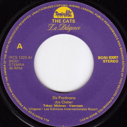 Cats - La Diligence 32138 Vinyl Singles Vinyl Zeer Goed / Hoesje Goed "VINYLSINGLES.NL"