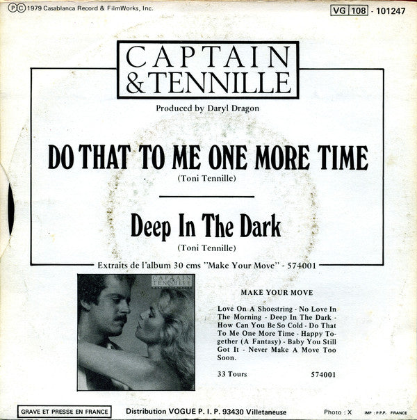 Captain & Tennille - Do That To Me One More Time 00015 Vinyl Singles /   