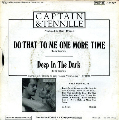 Captain & Tennille - Do That To Me One More Time 26699 Vinyl Singles Vinyl Zeer Goed / Hoesje Goed "VINYLSINGLES.NL"