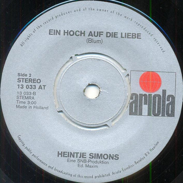 Heintje Simons – Ein hoch auf de liene 02094