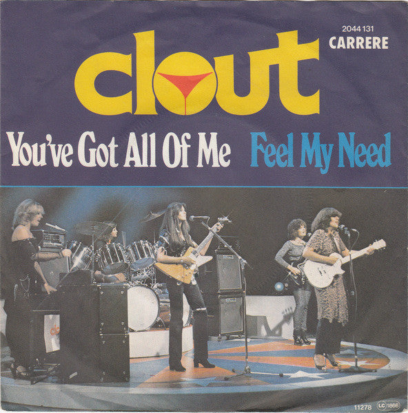 Clout - You've Got All Of Me 09357 Vinyl Singles Vinyl Zeer Goed / Hoesje Goed "VINYLSINGLES.NL"