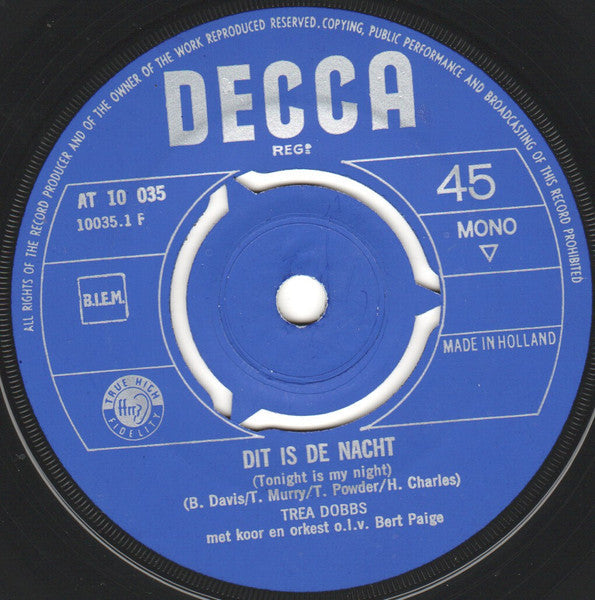 Trea Dobbs - Parel Van De Zuidzee 39785 Vinyl Singles Vinyl Goed / Hoes Generic