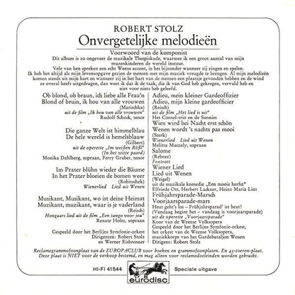 Robert Stolz - Unvergessliche Melodien 18735