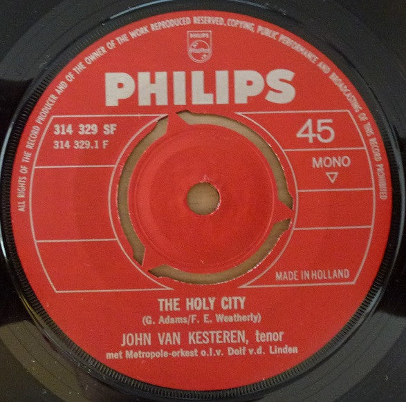 John Van Kesteren - The Holy City 41485 Vinyl Singles Vinyl Goed / Hoes Generic