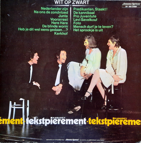 Cabaret Text Pierement - White On Black (LP) 49318