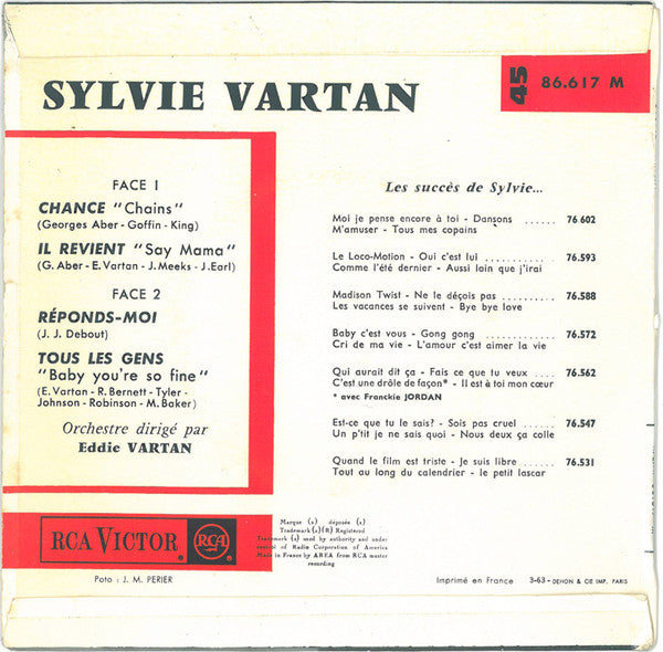 Sylvie - Chance 42819 Vinyl Singles Vinyl Goed / Hoes Goed