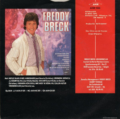 Freddy Breck - Waarom Heb Je Mij Verlaten ? 41217 Vinyl Singles Vinyl Goed / Hoes Sticker