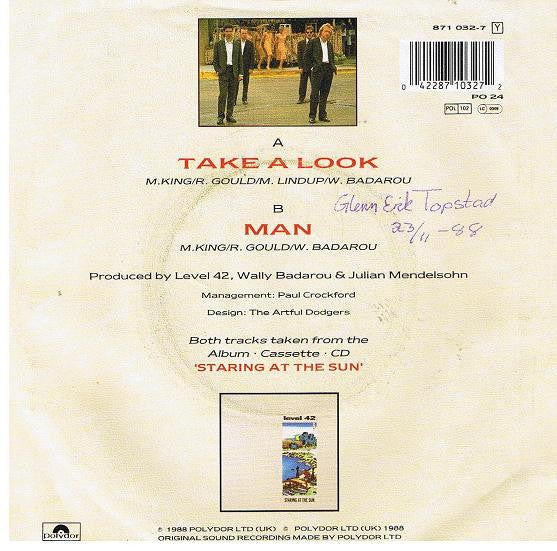 Level 42 - Take A Look Vinyl Singles Vinyl Goed / Hoes Goed