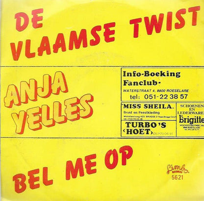Anja Yelles - De Vlaamse Twist 17844 Vinyl Singles Vinyl Goed / Hoes Goed