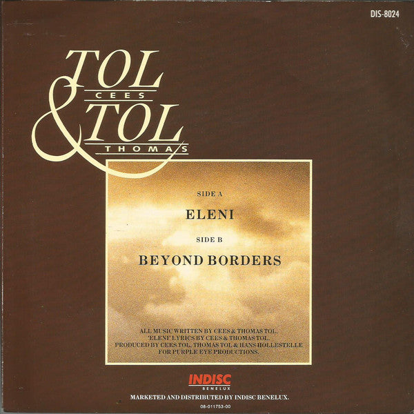 Tol Cees & Tol Thomas - Eleni 25011 Vinyl Singles Vinyl Goed / Hoes Goed