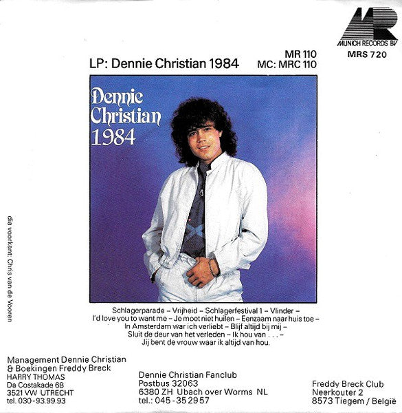 Dennie Christian & Freddy Breck - Annemarie 43049 Vinyl Singles Vinyl Zeer Goed / Hoesje Goed "VINYLSINGLES.NL"