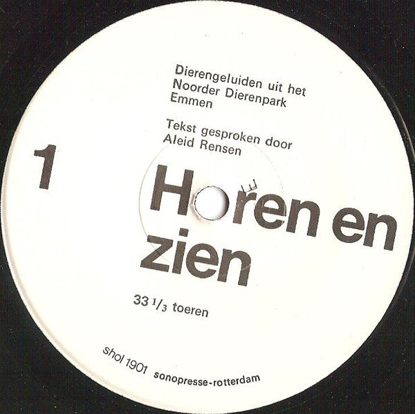 No Artist - Horen En Zien 1 32951 Vinyl Singles Vinyl Goed / Hoes Goed