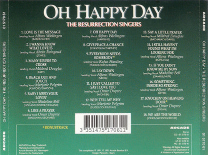 Resurrection Singers - Oh Happy Day (CD) 70889 Compact Disc Goede Staat