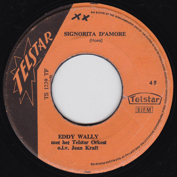 Eddy Wally - Chérie! Vinyl Singles Vinyl Zeer Goed / Hoesje Generic "VINYLSINGLES.NL"