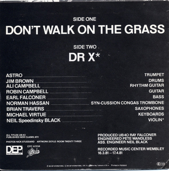 UB 40 - Don't Walk On The Grass 15495 31121
