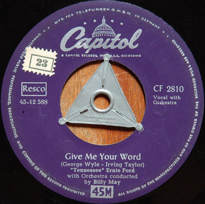 Tennessee Ernie Ford - Give Me Your Word 42379 Vinyl Singles Vinyl Goed / Hoes Generic