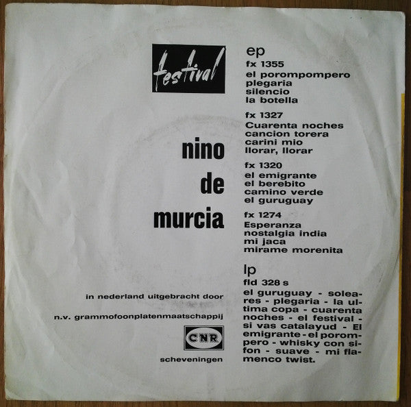 Nino de Murcia - Valencia 01701 Vinyl Singles Vinyl Goed / Hoes Goed