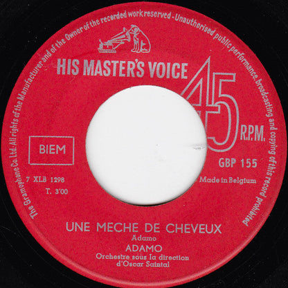 Adamo - Une Meche De Cheveux 40509 Vinyl Singles Vinyl Goed / Hoes Generic