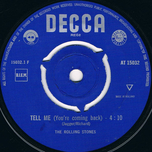 Rolling Stones - Tell Me 41848 Vinyl Singles Vinyl Redelijk / Hoes Generic