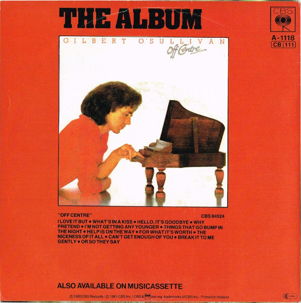 Gilbert O'Sullivan - Can't Get Enough Of You 38740 Vinyl Singles Vinyl Goed / Hoes Goed