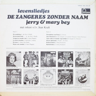 Jerry & Mary Bey - Levensliedjes De Zangeres Zonder Naam (LP) 40865 Vinyl LP JUKEBOXSINGLES.NL   