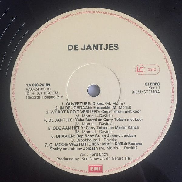 Various - De Jantjes (LP) 40589 Vinyl LP JUKEBOXSINGLES.NL   