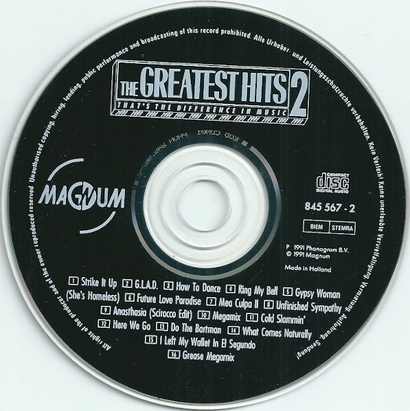 Various - The Greatest Hits 2 - 1991 - 2 (CD) 70816 Compact Disc Goede Staat