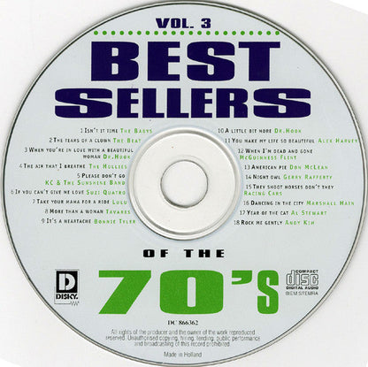 Various - Best Sellers Of The 70's - Vol. 3 (CD) 70497 Compact Disc Goede Staat