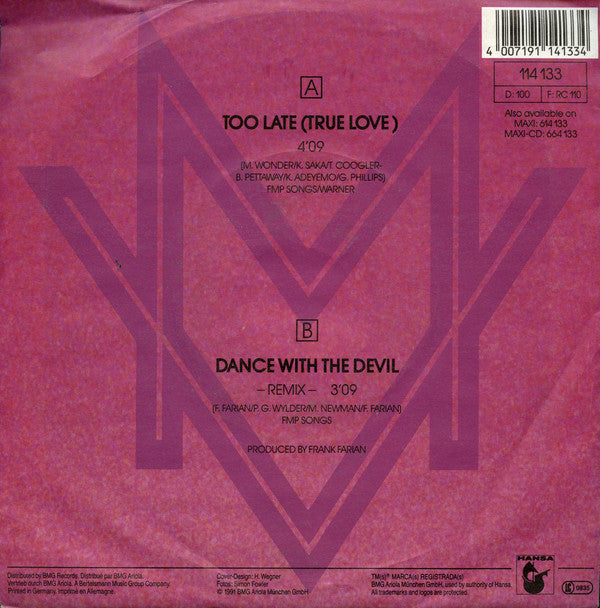 Real Milli Vanilli - Too Late (Wahre Liebe) 20143