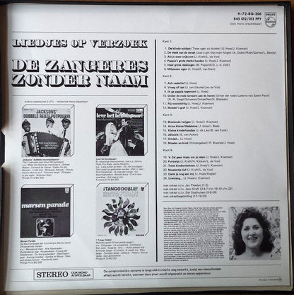 Zangeres Zonder Naam - Liedjes Op Verzoek (LP) 48290 Vinyl LP JUKEBOXSINGLES.NL   