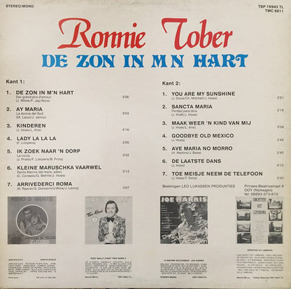 Ronnie Tober - De Zon In M'n Hart (LP) 46086 Vinyl LP JUKEBOXSINGLES.NL   