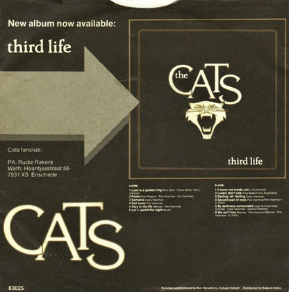 Cats - Love Is A Golden Ring 29776 Vinyl Singles Vinyl Zeer Goed / Hoesje Goed "VINYLSINGLES.NL"