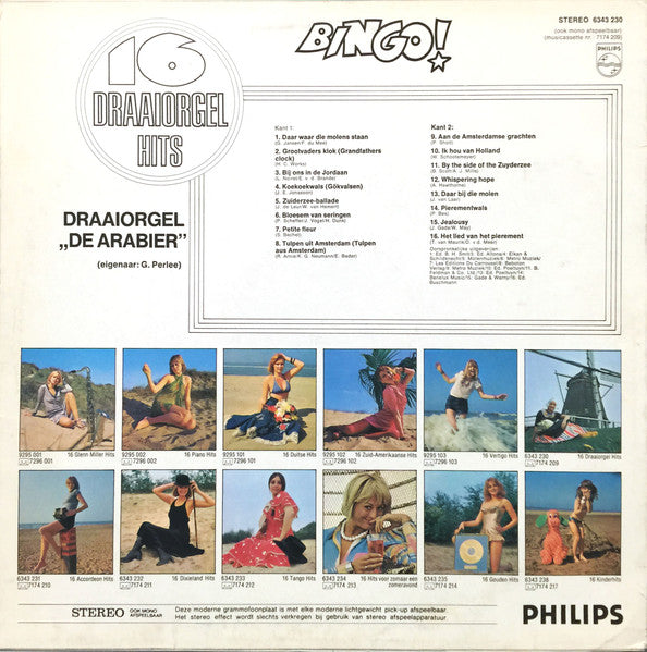 Draaiorgel De Arabier - 16 Draaiorgel Hits (LP) 50689 Vinyl LP JUKEBOXSINGLES.NL   