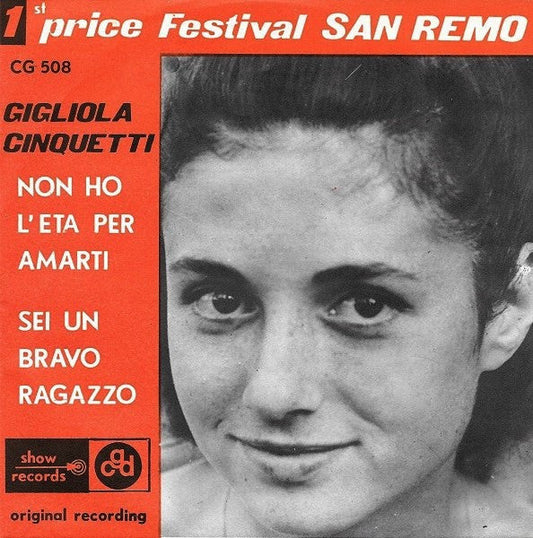 Gigliola Cinquetti – Non Ho L'Eta' (Per Amarti) 30136