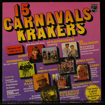 Various - 15 Carnavals Krakers (LP) 50721 Vinyl LP JUKEBOXSINGLES.NL   