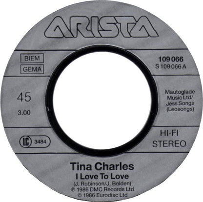 Tina Charles - I Love To Love 26441 Vinyl Singles Vinyl Goed / Hoes Goed