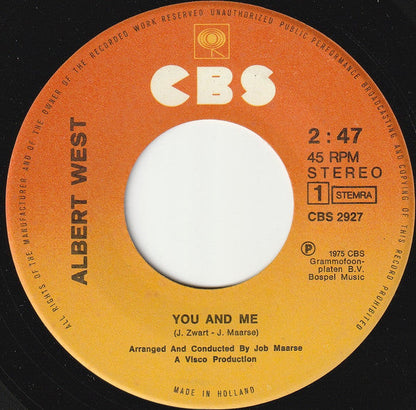 Albert West - You And Me (B) Vinyl Singles B-Keus (B)