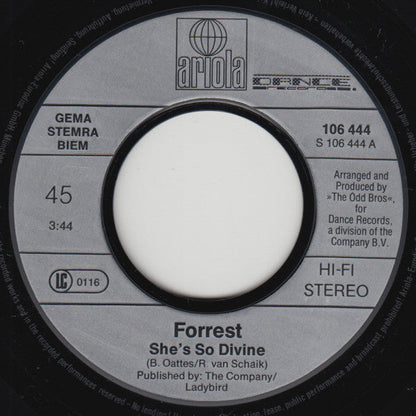 Forrest - She's So Divine 31947 Vinyl Singles Vinyl Zeer Goed / Hoesje Goed "VINYLSINGLES.NL"