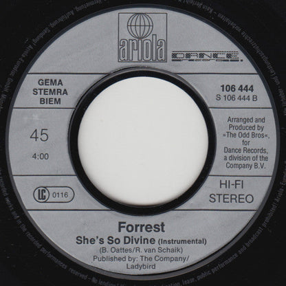 Forrest - She's So Divine 31947 Vinyl Singles Vinyl Zeer Goed / Hoesje Goed "VINYLSINGLES.NL"