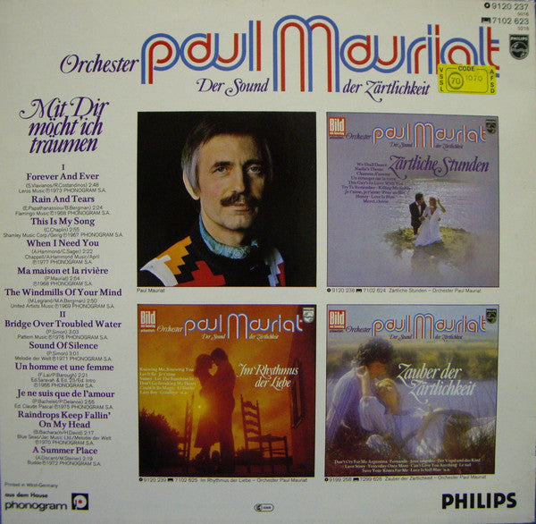 Paul Mauriat - Mit Dir Möcht' Ich Träumen (LP) Vinyl LP Vinyl (VG) <br> Hoes (G+)