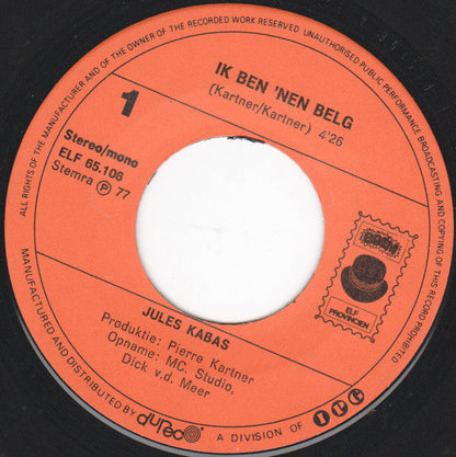 Jules Kabas - Ich bin ein Belgier 28201