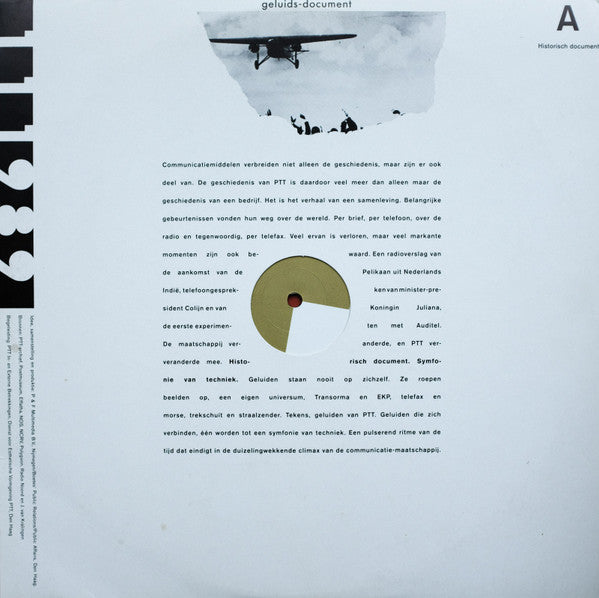 No Artist - De Maatschappij Verandert, PTT Verandert Mee (LP) 51041 Vinyl LP Vinyl Goed / Hoes Goed