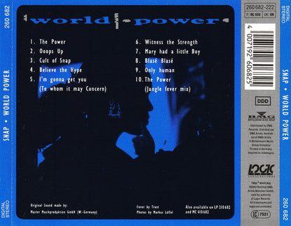 Snap! - World Power (CD) 70732 Compact Disc Goede Staat