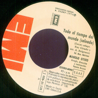 Manolo Otero – Todo El Tiempo Del Mundo 18226