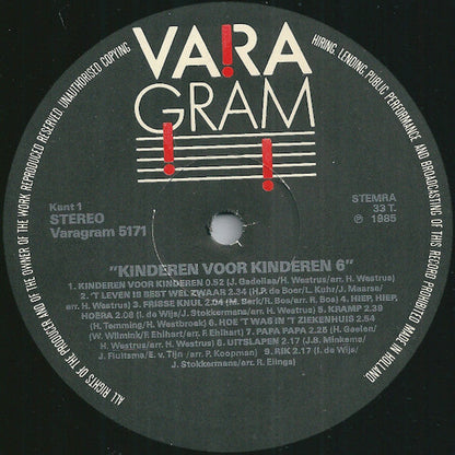 Kinderen voor Kinderen - Kinderen Voor Kinderen 6 (LP) 50000 Vinyl LP JUKEBOXSINGLES.NL   