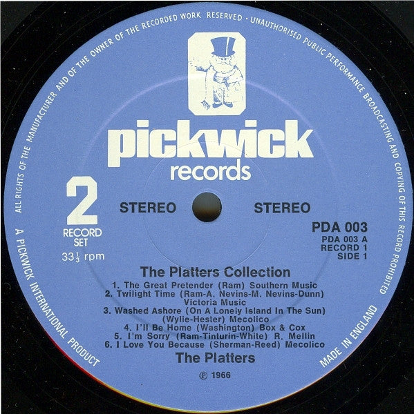 Platters - The Platters Collection (LP) 50016 Vinyl LP Dubbel JUKEBOXSINGLES.NL   